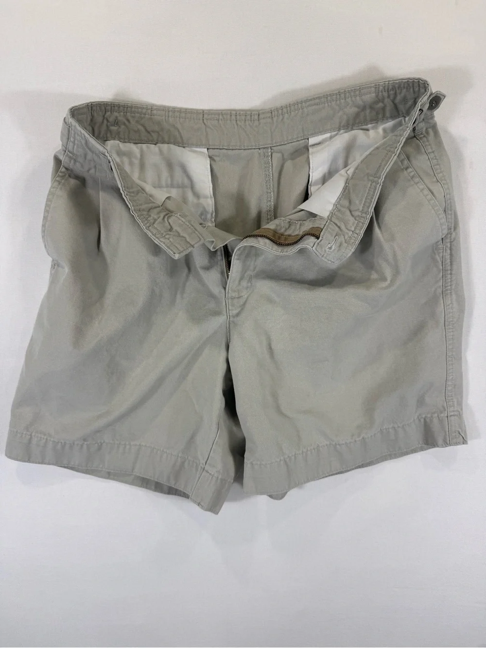 Dockers Men’s Flat Front Pleated Shorts - Light Gray